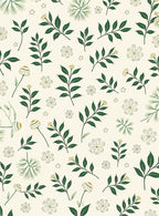 Delicate Botanical Floral Pattern Rug