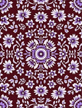 Ornate Floral Mandala Vine Pattern Rug