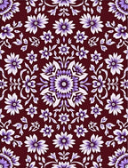 Ornate Floral Mandala Vine Pattern Rug