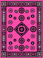 Bold Geometric Tribal Pattern Rug