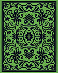 Bold Floral Symmetry Pattern Rug
