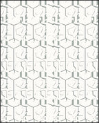 Abstract Geometric Irregular Stripes Rug