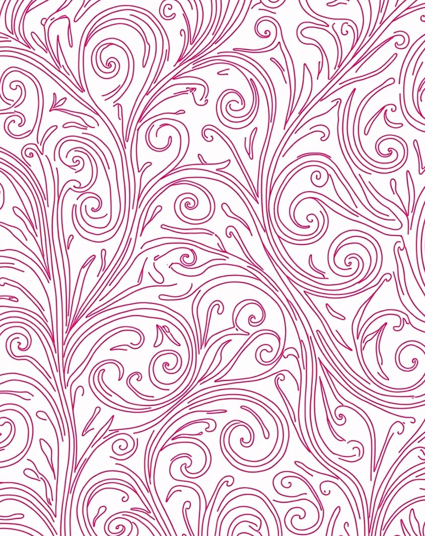 Ornate Vine Detailed Pattern Rug