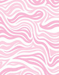 Pink Abstract Swirl Pattern Rug