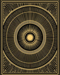 Radiant Sunburst Art Deco Design Rug