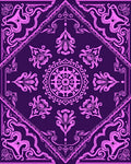 Elegant Floral Patterned Design Rug