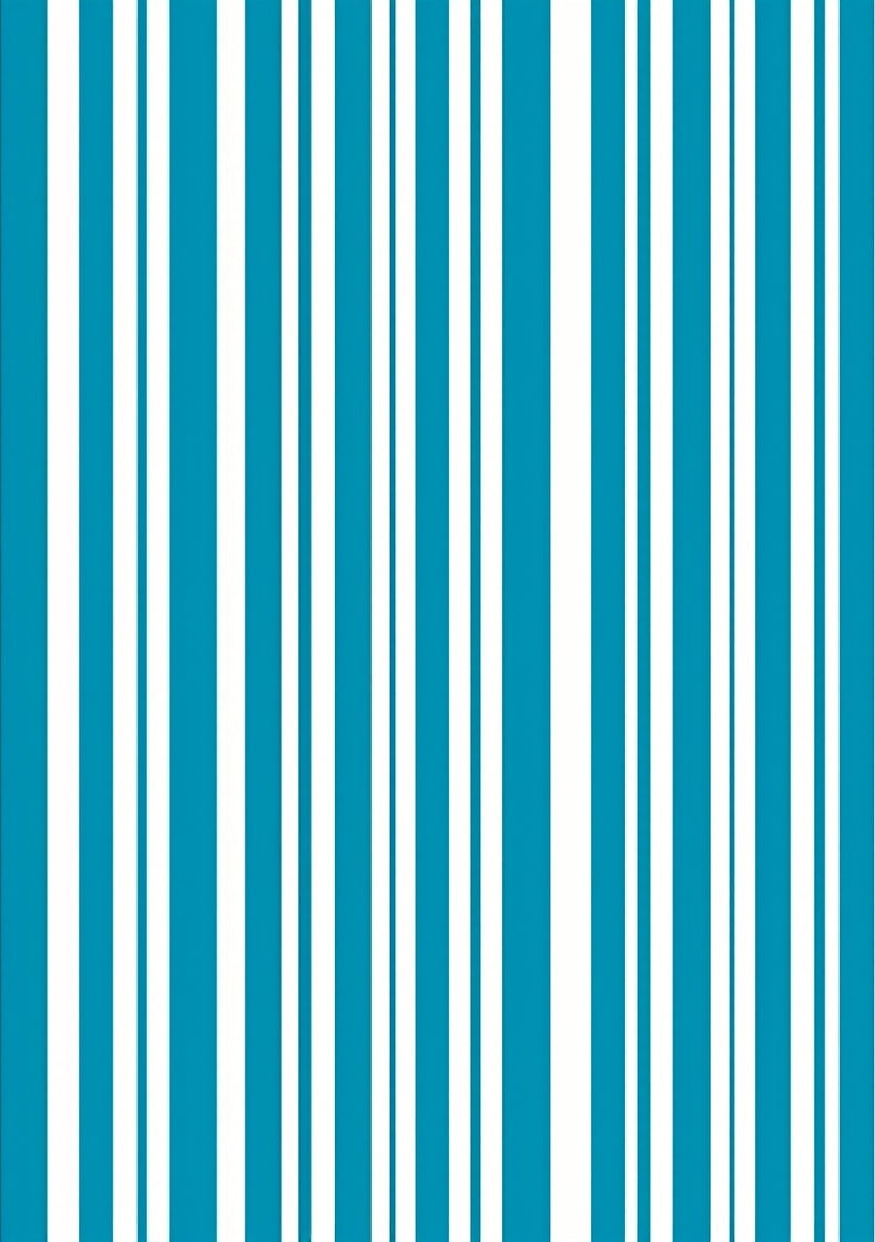 Clean Blue White Vertical Stripes Rug