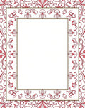 Ornate Floral Border Design Rug