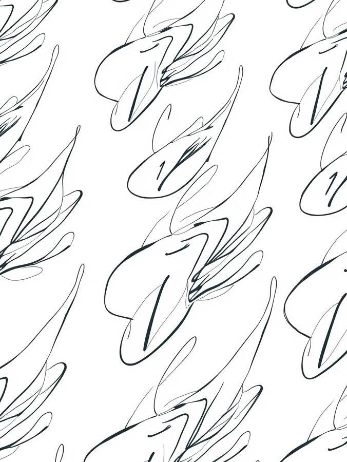 Abstract Fluid Lines Pattern Rug