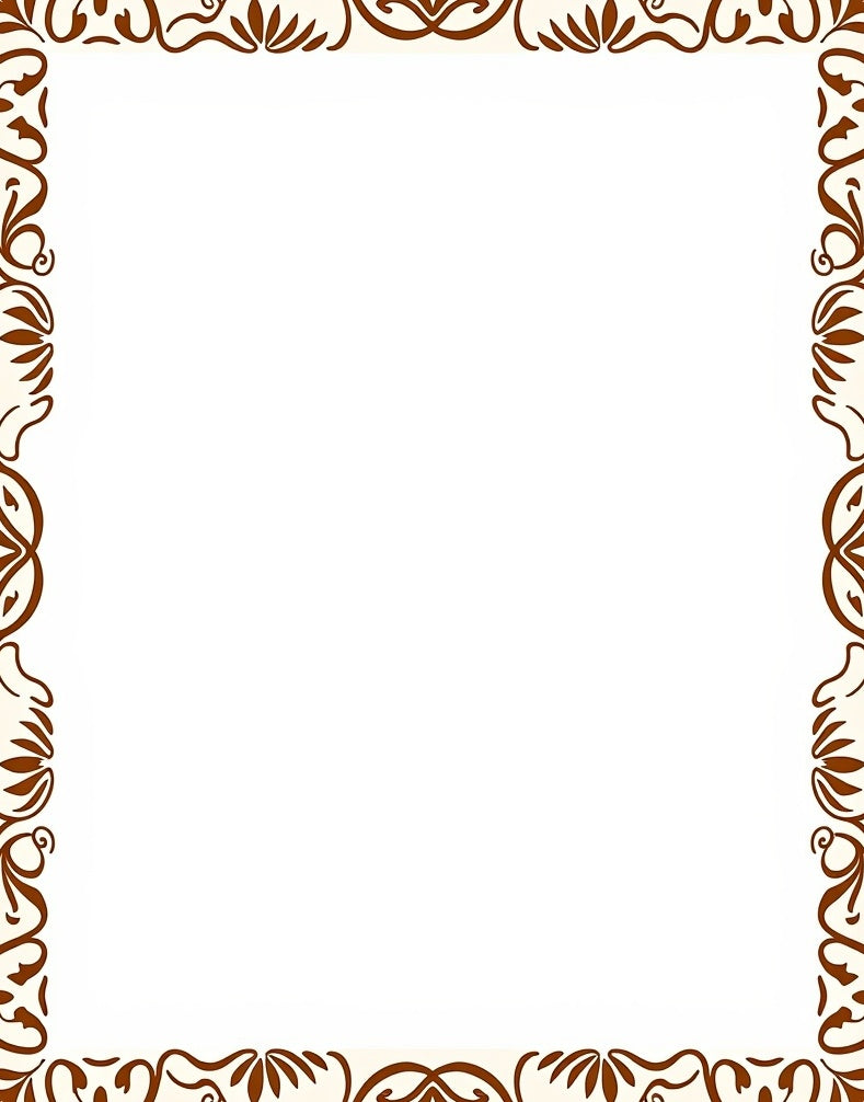 Ornamental Brown Flourish Accent Rug