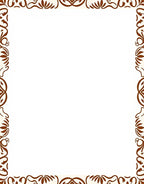 Ornamental Brown Flourish Accent Rug