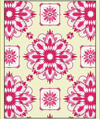 Radiant Floral Medallion Pattern Rug