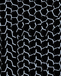 Geometric Honeycomb Black White Pattern Rug