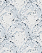Abstract Swan And Wave Pattern Rug
