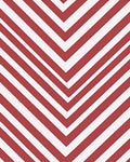 Bold Red White Chevron Pattern Rug