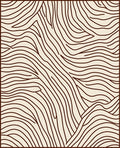 Abstract Organic Flowing Lines Design Rug