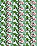 Whimsical Floral Vine Pattern Rug