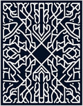 Abstract Geometric Line Art Rug