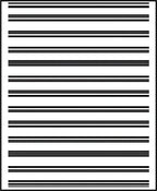Bold Black And White Stripe Pattern Rug