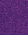 Bold Pink Outline Abstract Maze Rug