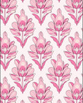 Artistic Pink Floral Damask Pattern Rug