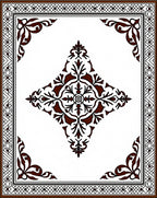 Ornate Corner Central Medallion Rug