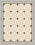 Geometric Diamond Patterned Rug
