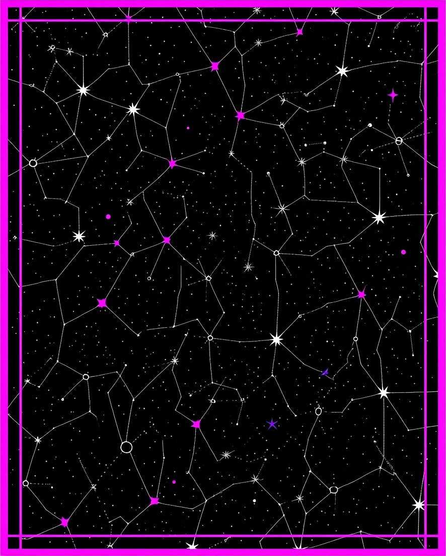 Cosmic Constellation Starry Night Design Rug