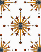 Sunburst Arrow Motif Rug