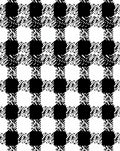 Black White Checkered Textured Pattern Rug
