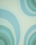 Aqua Arc Patterned Design Rug