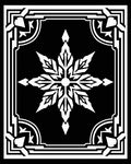Monochromatic Geometric Starburst Design Rug