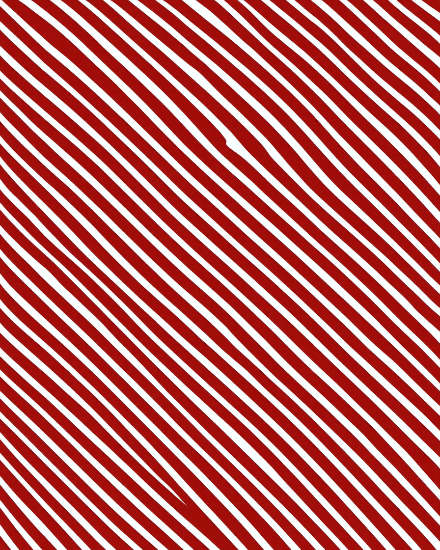 Crimson White Diagonal Stripe Rug