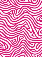 Vibrant Pink Abstract Swirl Pattern Rug