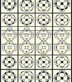 Monochrome Floral Symmetry Design Rug
