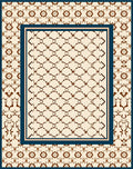 Ornate Patterned Cream Brown Rug