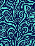 Abstract Swirls And Triangles Design Rug