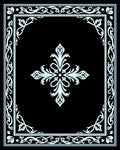 Ornate Filigree Floral Scrollwork Pattern Rug