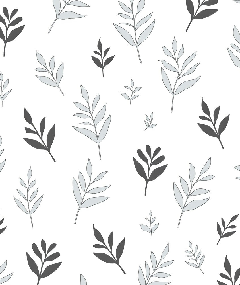 Minimalist Leaf Patterned Design Rug