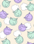 Cheery Cat Cloud Pattern Rug