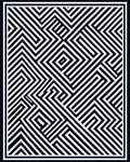 Geometric Lines And Maze Pattern Rug