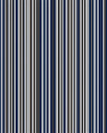 Classic Navy White Stripe Pattern Rug