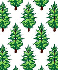 Green Evergreen Tree Repeat Rug