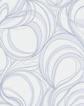 Abstract Swirls Light Blue Pattern Rug