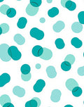 Teal Aqua Droplet Pattern Rug