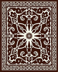 Intricate Paisley Floral Lattice Design Rug