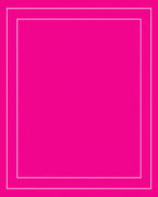 Vibrant Pink Geometric Border Rug