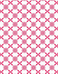 Pretty Pink Floral Lattice Pattern Rug