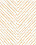 Soft Warm Orange Chevron Stripes Rug