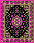 Ornate Floral Mandala Pattern Rug